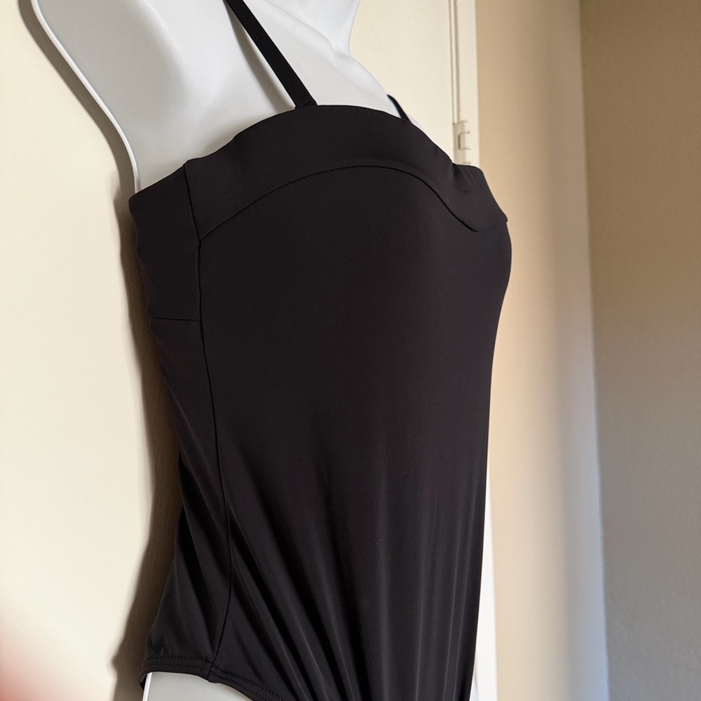 Elegant Black One-Piece Swimsuit - Picture 2 of 7
